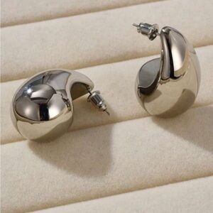 Baublebar silver raindrop stud earrings